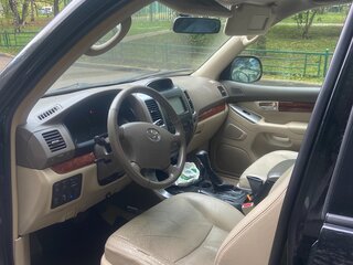 2005 Toyota Land Cruiser Prado 4-speed 120 Series, чёрный, 1450000 рублей, вид 4