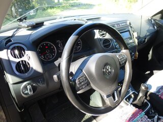 2014 Volkswagen Tiguan I Рестайлинг, синий, 700000 рублей, вид 4