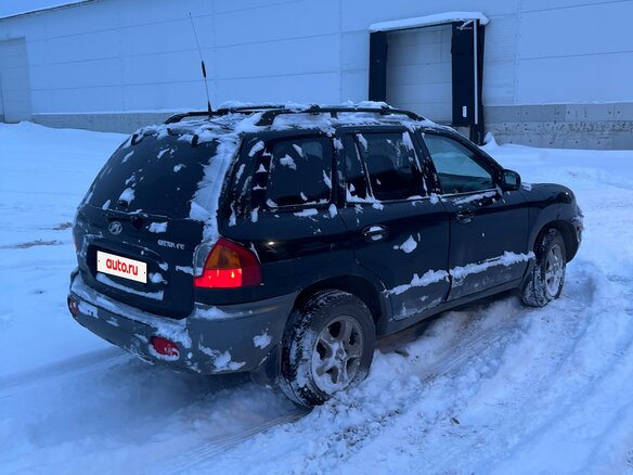 2002 Hyundai Santa Fe I, чёрный, 330000 рублей - вид 3