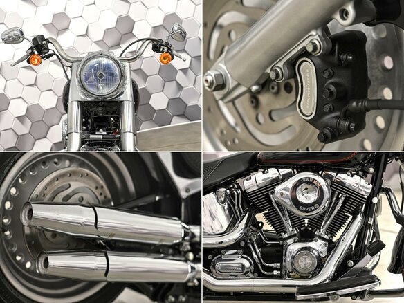 2006 Harley-Davidson Fat Boy, чёрный, 869000 рублей - вид 9