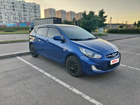 2012 Hyundai Solaris I, синий, 520000 рублей, вид 3