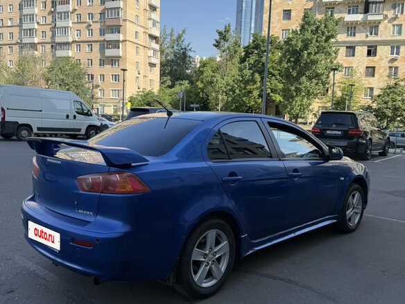 2008 Mitsubishi Lancer X, синий, 485000 рублей - вид 2