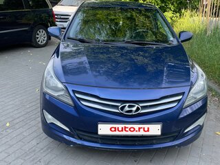 2016 Hyundai Solaris I Рестайлинг, синий, 890000 рублей, вид 3