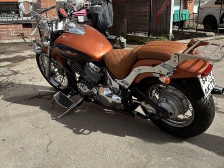 1997 Yamaha XVS400 Drag Star, оранжевый, 300000 рублей, вид 3