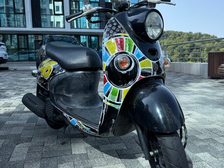 2009 Yamaha Vino 50, чёрный, 150000 рублей, вид 3