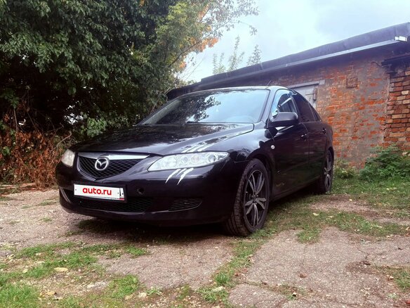 2005 Mazda 6 I (GG) Рестайлинг, чёрный, 275000 рублей