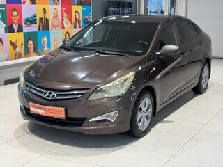 2016 Hyundai Solaris I Рестайлинг, коричневый, 799000 рублей, вид 1