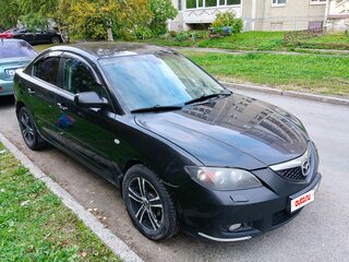 2008 Mazda 3 I (BK) Рестайлинг, чёрный, 490000 рублей, вид 2