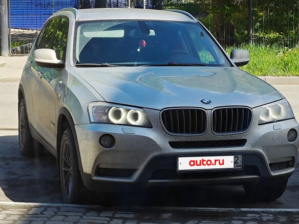 2011 BMW X3 20d xDrive II (F25), серебристый, 1780000 рублей - вид 2