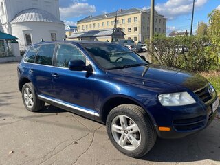2004 Volkswagen Touareg I, синий, 635000 рублей, вид 1