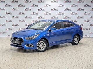 2017 Hyundai Solaris II, синий, 1049000 рублей, вид 1