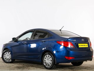 2016 Hyundai Solaris I Рестайлинг, синий, 999000 рублей, вид 4