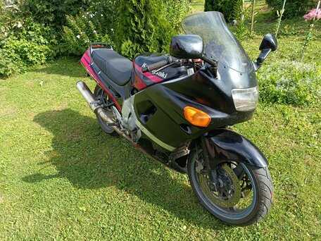 1990 Kawasaki ZZR 600, чёрный, 200000 рублей, вид 1