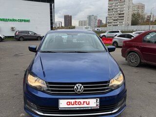 2018 Volkswagen Polo V Рестайлинг, синий, 1500000 рублей, вид 2
