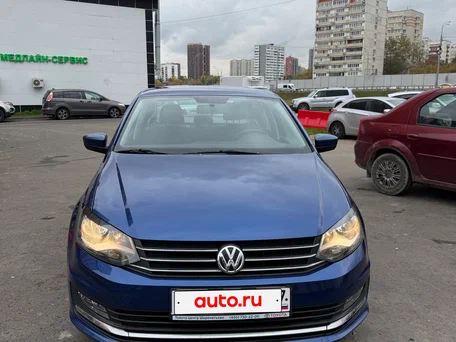 2018 Volkswagen Polo V Рестайлинг, синий, 1500000 рублей, вид 2