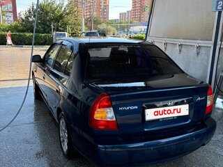 2007 Hyundai Accent ТагАЗ II, синий, 375000 рублей, вид 5