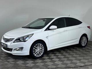 2015 Hyundai Solaris I Рестайлинг, белый, 1110000 рублей, вид 1
