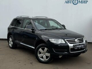2008 Volkswagen Touareg I Рестайлинг, чёрный, 859000 рублей, вид 3