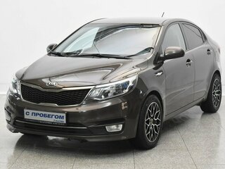 2016 Kia Rio III Рестайлинг, коричневый, 1030000 рублей, вид 1