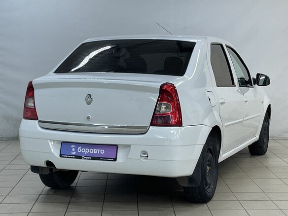2010 Renault Logan I Рестайлинг, белый - вид 4