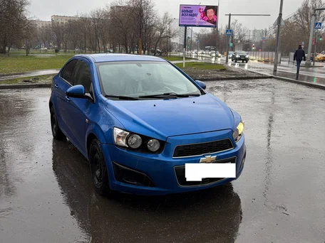 2012 Chevrolet Aveo II, синий, 500000 рублей, вид 1