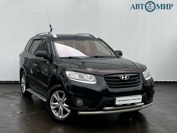 2011 Hyundai Santa Fe II Рестайлинг, чёрный, 1190000 рублей - вид 2
