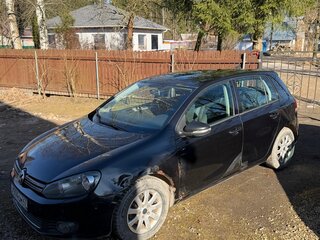 2009 Volkswagen Golf VI, чёрный, 500000 рублей, вид 1
