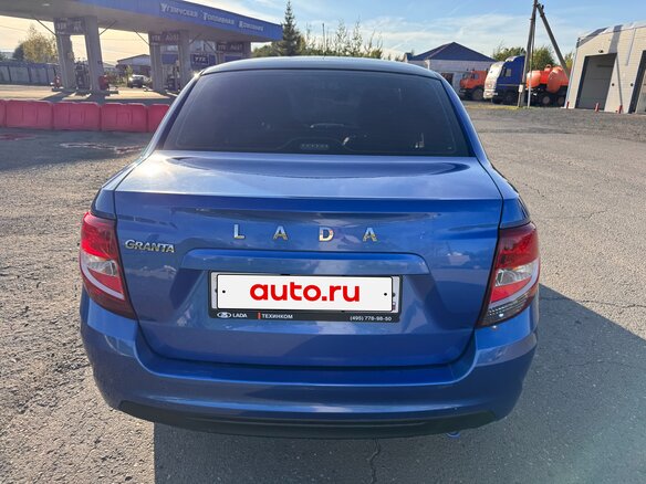 2019 Lada (ВАЗ) Granta I Рестайлинг, синий, 635000 рублей - вид 5