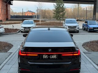 2019 BMW 7 серии 750d xDrive VI (G11/G12) Рестайлинг, чёрный, 6340000 рублей, вид 4