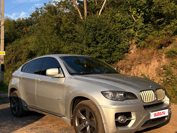2009 BMW X6 35d I (E71), серебристый, 1450000 рублей - вид 2