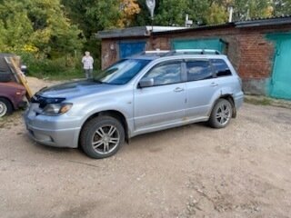 2004 Mitsubishi Outlander I, серебристый, 400000 рублей, вид 5