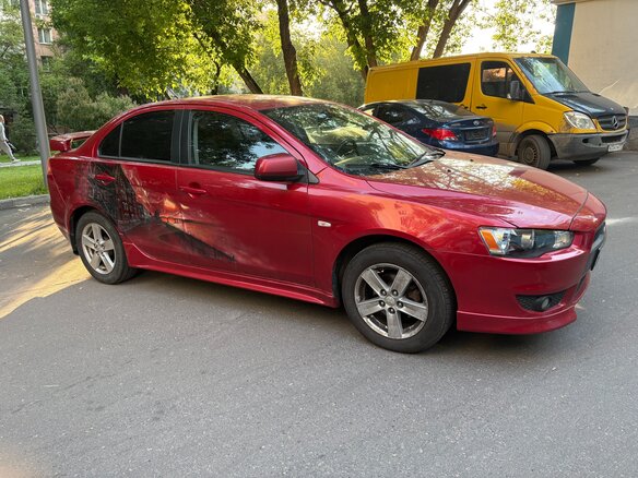 2008 Mitsubishi Lancer X, красный, 850000 рублей - вид 5