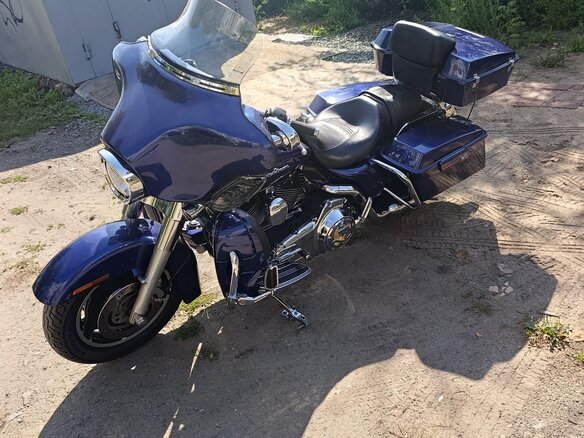 2007 Harley-Davidson Street Glide, синий, 777000 рублей - вид 11
