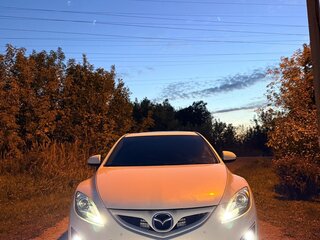 2011 Mazda 6 II (GH) Рестайлинг, белый, 1100000 рублей, вид 2