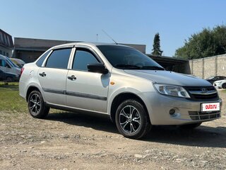 2014 Lada (ВАЗ) Granta I, серебристый, 370000 рублей, вид 2
