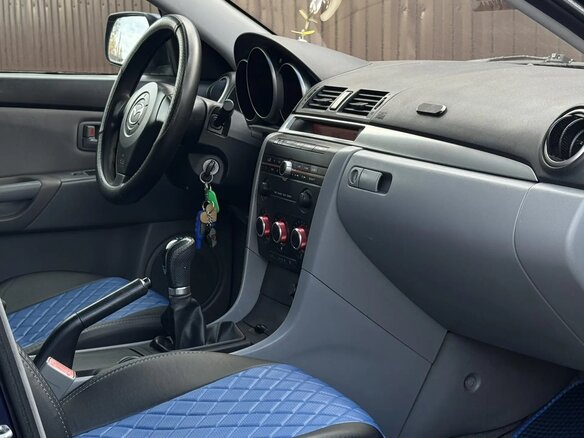 2006 Mazda 3 I (BK) Рестайлинг, синий, 329777 рублей - вид 10