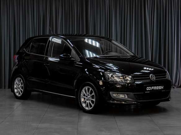 2010 Volkswagen Polo V, чёрный, 599000 рублей