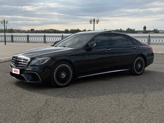 2017 Mercedes-Benz S-Класс 350 CDI BlueTEC Long 9G-TRONIC VI (W222, C217), чёрный, 3900000 рублей, вид 4