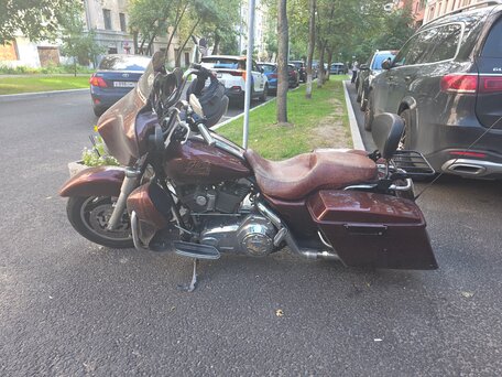 2008 Harley-Davidson Street Glide, коричневый, 850000 рублей, вид 2