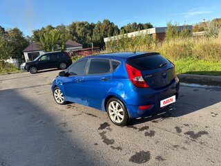 2011 Hyundai Solaris I, синий, 405000 рублей, вид 4
