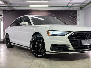 2019 Audi A8 Long 55 TFSI IV (D5), белый, 4790000 рублей, вид 4