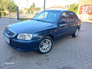 2010 Hyundai Accent ТагАЗ II, синий, 545000 рублей, вид 4