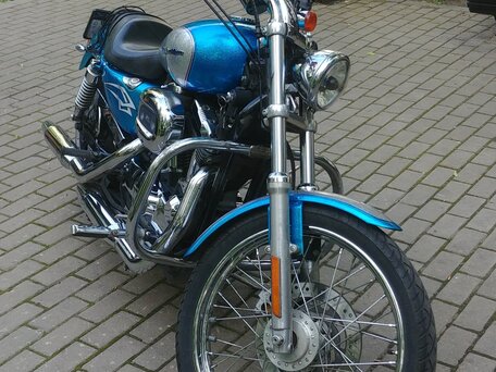 2006 Harley-Davidson Sportster 1200, голубой, 550000 рублей, вид 2