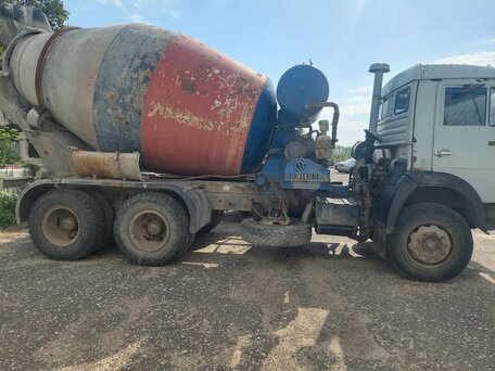 2005 КамАЗ Автобетоносмеситель, серебристый, 950000 рублей, вид 3