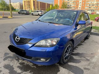 2007 Mazda 3 I (BK) Рестайлинг, синий, 610000 рублей, вид 1