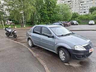 2012 Renault Logan I Рестайлинг, синий, 220000 рублей, вид 3