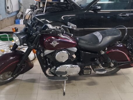 1999 Kawasaki VN1500 Vulcan, пурпурный, 440000 рублей, вид 1