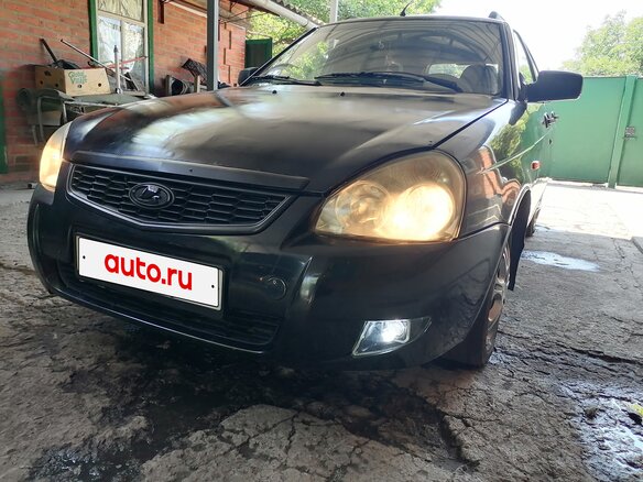 2011 Lada (ВАЗ) Priora I, чёрный - вид 5