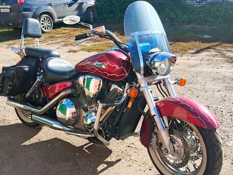 2003 Honda VTX 1800, красный, 750000 рублей, вид 1