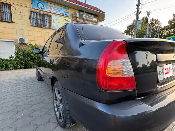 2008 Hyundai Accent ТагАЗ II, чёрный, 370000 рублей - вид 4